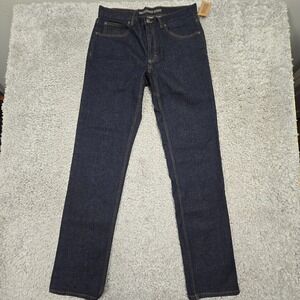 Duluth Trading Co Mens Flex Straight‎ Leg Jeans Dark Indigo Size 32x34 Workwear